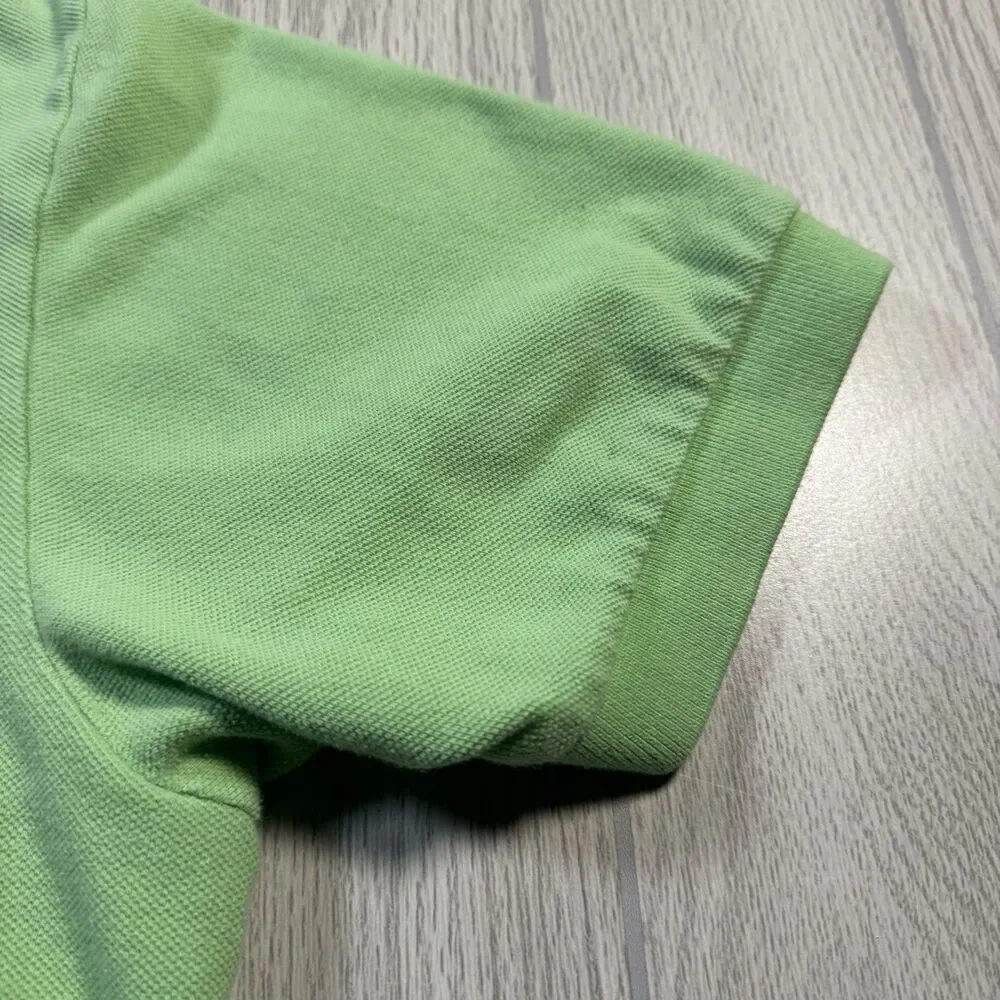 Vintage Polo Ralph Lauren Golf Shirt Mens XL Lime Green Pony Logo Preppy Classic
